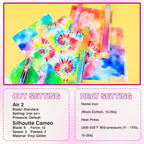 HTVRONT Tie-Dye HTV Heat Transfer Vinyl - Image 2