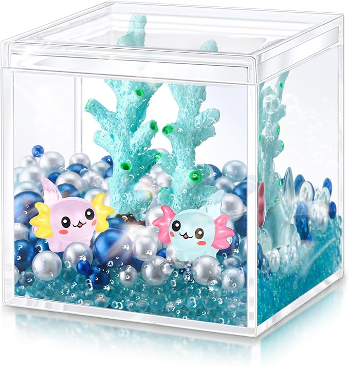 HyDren Funny Axolotl Gifts Mini Axolotl Figures Toy DIY Tank Handmade Craft by HyDren