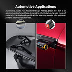 3M Automotive Acrylic Plus Tape, 0.39" x 18Ft, Dark Gray, 2 Pack | Double Sided - Image 3