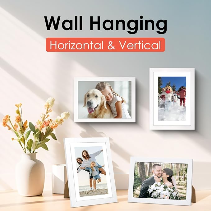 FIXSMITH 5x7 Picture Frame Set of 6, Display Pictures 4x6 - Image 5