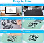 Black Heat Transfer Vinyl Bundle 16-Pack 12" x 10" Heat Transfer Vinyl T-Shirt - Image 7