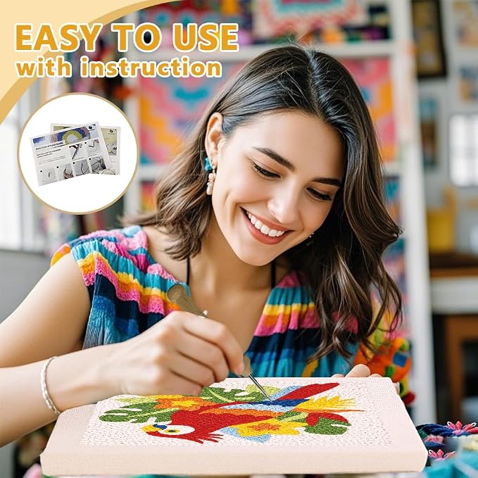 DOODLREAM Tropical Parrot Needle Kit - Image 3