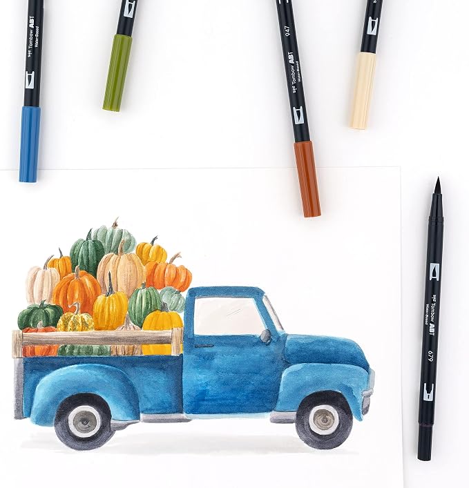 Tombow 56186 Dual Brush Pen Art Markers, Brush and Fine Tip Markers - Image 7