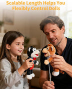 2 PCS Adjustable Puppet Handles Arm Control Rod, Arm Control Metal Rod Accessory - Image 3