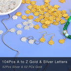 stino 200Pcs A-Z Metal Letter Charms - Image 4