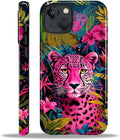 ZHEGAILIAN Case for iPhone 14 Plus, Panther Leopard Flower Durable Shockproof by Home