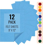 IONTACH 9" X 12" Felt Fabric Sheets 1.6mm Thick | Soft Felt by IONTACH