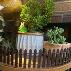 Fairy Garden Miniature Fence Accessories: Decorative White Wooden Picket Fence - Image 4