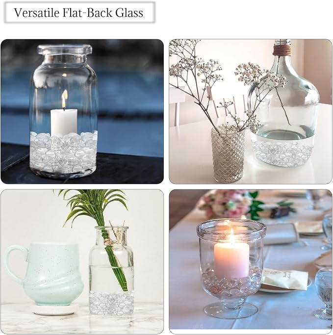 1lb Clear Glass Beads for Vases, Glass Pebbles - Image 6