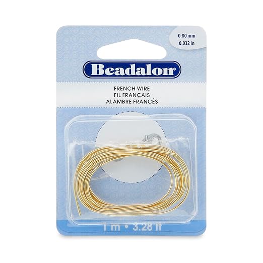 Beadalon French Wire, 0.80 mm / .032 in, 1 Meter by Beadalon