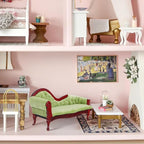 ABOOFAN 1:12 Scale Dollhouse Furniture, Victorian Miniature Couch - Image 8