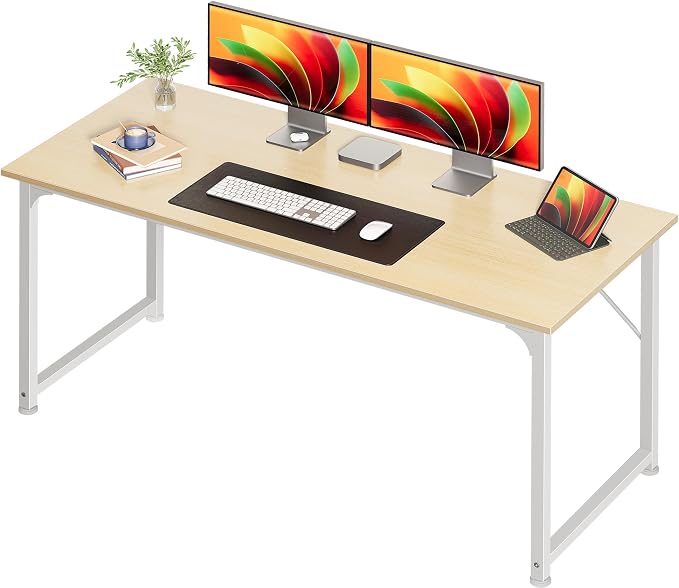Huuger Computer Desk, 54 Inch Office Desk, Gaming Desk by Huuger