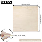 36 Pack Basswood Sheets 1/8 inch, 3mm Basswood - Image 2