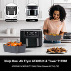 Silicone Air Fryer Liners 2 Pack, Reusable Compatible - Image 3