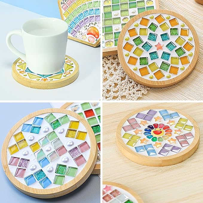 FOCCTS 6 Sets DIY Mosaic Coaster Kit - Image 4