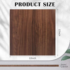 24 Pcs Walnut Unfinished Wood Craft, 3MM 1/8" x 12" x 12" Walnut Unfinished - Image 2