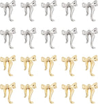 FASHEWELRY Alloy Bowknot Charms Links Golden Bow Tie Connector Charms Metal Bow by FASHEWELRY
