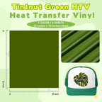 Tintnut Pesto Green Heat Transfer Vinyl, easy cut & weed, stretch washable - Image 2