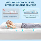 YUGYVOB California King Mattress Topper Extra Thick, and Breathable Mattress - Image 6