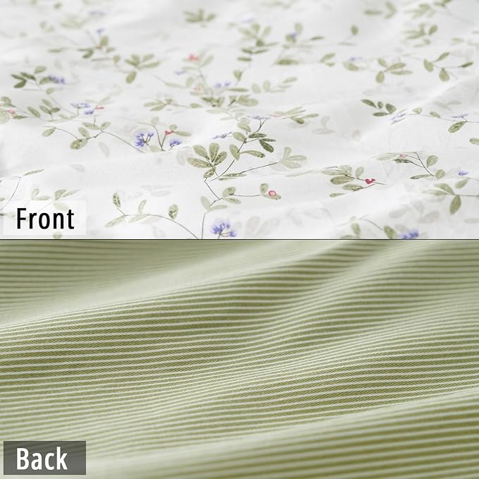 LEMIROE Botanical Cotton Comforter Twin Size - Image 4