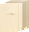 JOIKIT 24 PCS 12 x 8 x 1/16 Inch Basswood Sheets, 1.5mm Thick Unfinished by JOIKIT