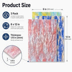 TOEPODO Pearlescent Marble Acrylic Sheets, 1/8" Thickness, Opaque Cast Pearl - Image 2