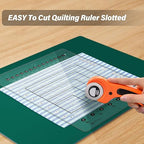 Quilting Ruler, 8.5 * 12.5", Slotted Patchwork Ruler & Template, Non-Slip Grip - Image 4