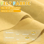Banana Cream 36" X 36" Felt Fabric Sheet - Image 2