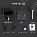 TOMLOV DM9B 7" Digital Microscope: 1080P 1200X Coin Microscope Magnifier - Image 9