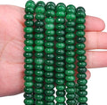 Songxi 5x8mm Natural Canada Green Stone Rondelle Beads, Gemstone by SongXi