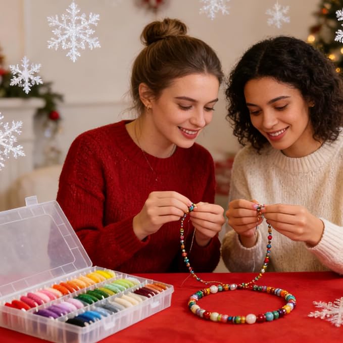 Friendship Bracelet String Kit, 50 Colors Embroidery Floss - Image 6