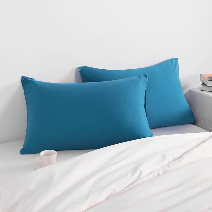 NTBAY Standard Pillow Cases Set of 2, 2 Pack Brushed Microfiber 20x26 Pillow - Image 2