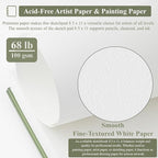 Sketch Book 8.5"x11", Spiral Sketchbook Pack of 2, SuFly 200 Sheets Acid Free - Image 3