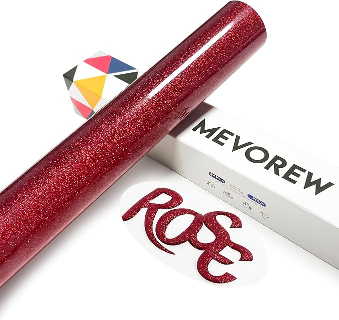 Glitter Puff Vinyl Heat Transfer by MEVOREW