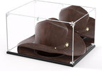 3MM Clear Acrylic Display Case, Cowboy Hat Showcase, Panama & Tweed Organizer by dofopo