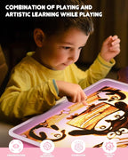 AtMini Light Table for Kids-Sand Painting Light Box Sand Art Kits Light Table - Image 5