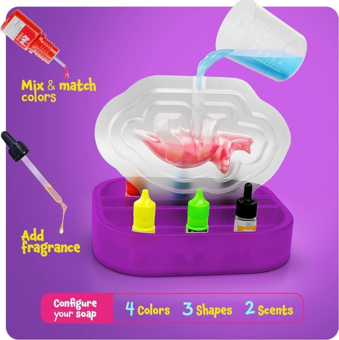 Dan&Darci Dino Soap Making Kit for Kids, Dinosaur Science Toys Kits, Gifts for - Image 4