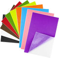 10PCS Multicoloured Self Adhesive Felt Fabric Sheets Sticky Felt Sheets by Bringsparkletoeverydaylife