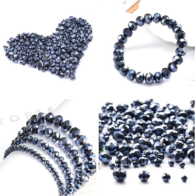 220Pcs 10mm Crystal Glass Beads - Image 5