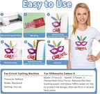 3D Puff Vinyl Heat Transfer, 9 Sheets 12" x 10" Glitter Foaming Puff HTV Vinyl - Image 5