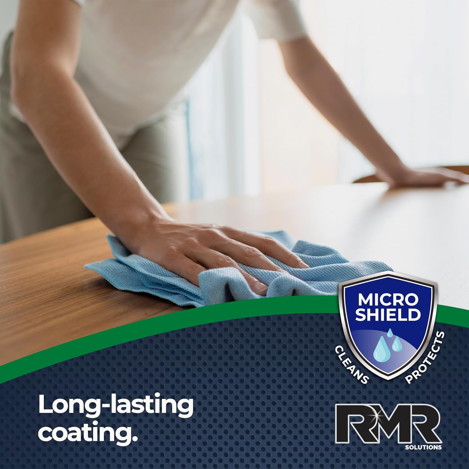 RMR Shower Spray, 2-in-1 Glass and Surface Cleaner Plus Repellent, Streak-Free Multi-Surface Treatment for Window, Car, and More, 30-Fluid Ounce Spray Bottle