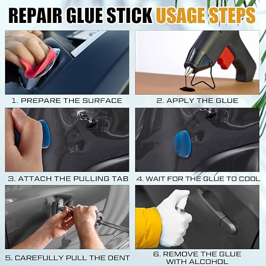 CroBlissful 10 Pcs Paintless Dent Repair Glue Sticks PDR Glue Hot Sticks - Image 4