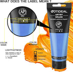 GOTIDEAL Acrylic Paint Cobalt Blue Tubes Non Toxic Non Fading, Rich Pigments - Image 2