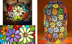 Colorful Stained Glass Scraps, Transparent Glass Mosaic Tiles - Image 5