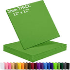 2mm Stiff Felt Sheets 12" X 12" | Thick Polyester Felt Material, DIY Craft by Luceinvita