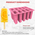 Miaowoof Homemade Popsicle Molds, 10-Cav Non-BPA Silicone Ice Pop Maker - Image 4