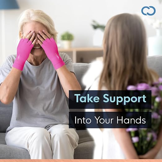 Copper Compression Arthritis Gloves | Fingerless Arthritis Carpal Tunnel Pain - Image 7