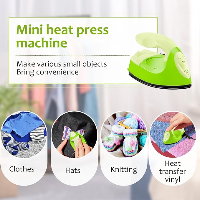 Honoson Mini Craft Iron Mini Heat Press Small Iron 3.93 x 2.36 x 2.76 in - Image 5