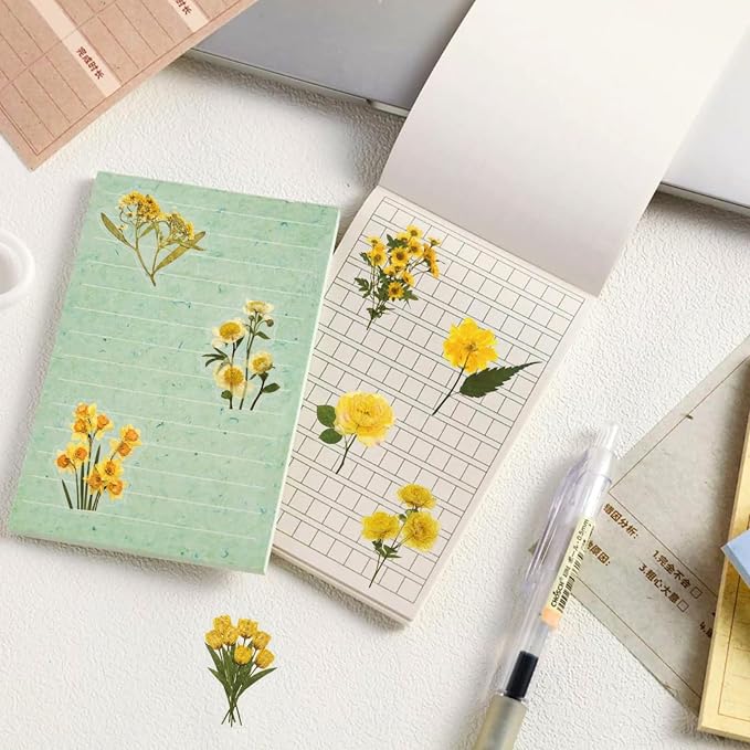Aesthetic Flowers Stickers Transparent Flora Scrapbook Stickers | Transparent & - Image 7