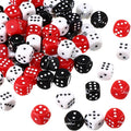 Ferreve 90 Piece Acrylic Dice Beads 10mm Dice Beads Bulk, Casino Games Birthday by Ferreve